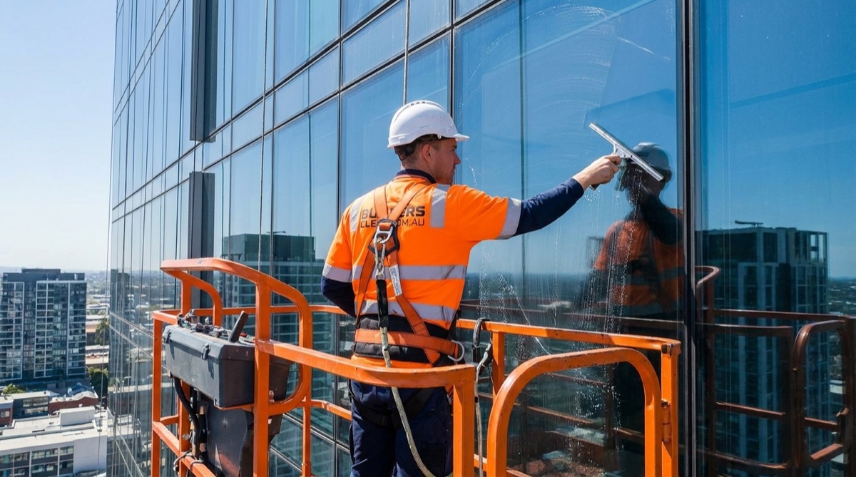 Builders Clean crew working through a residential handover