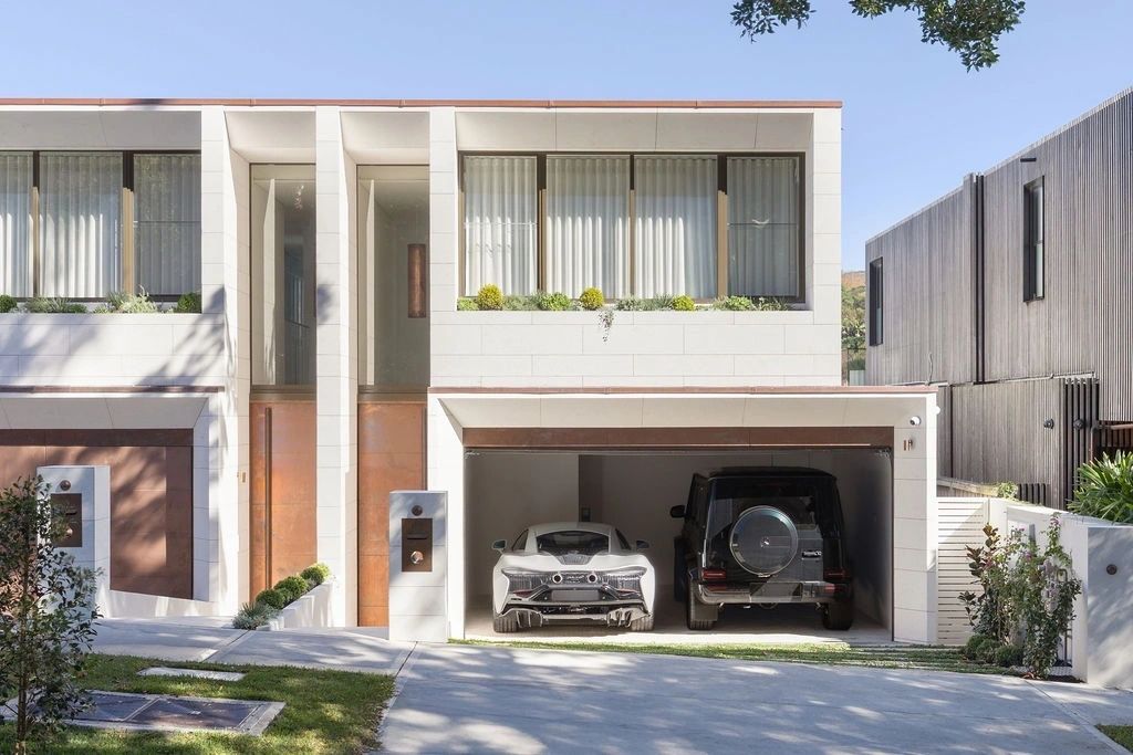 Street facade of the Carlotta Road home at handover