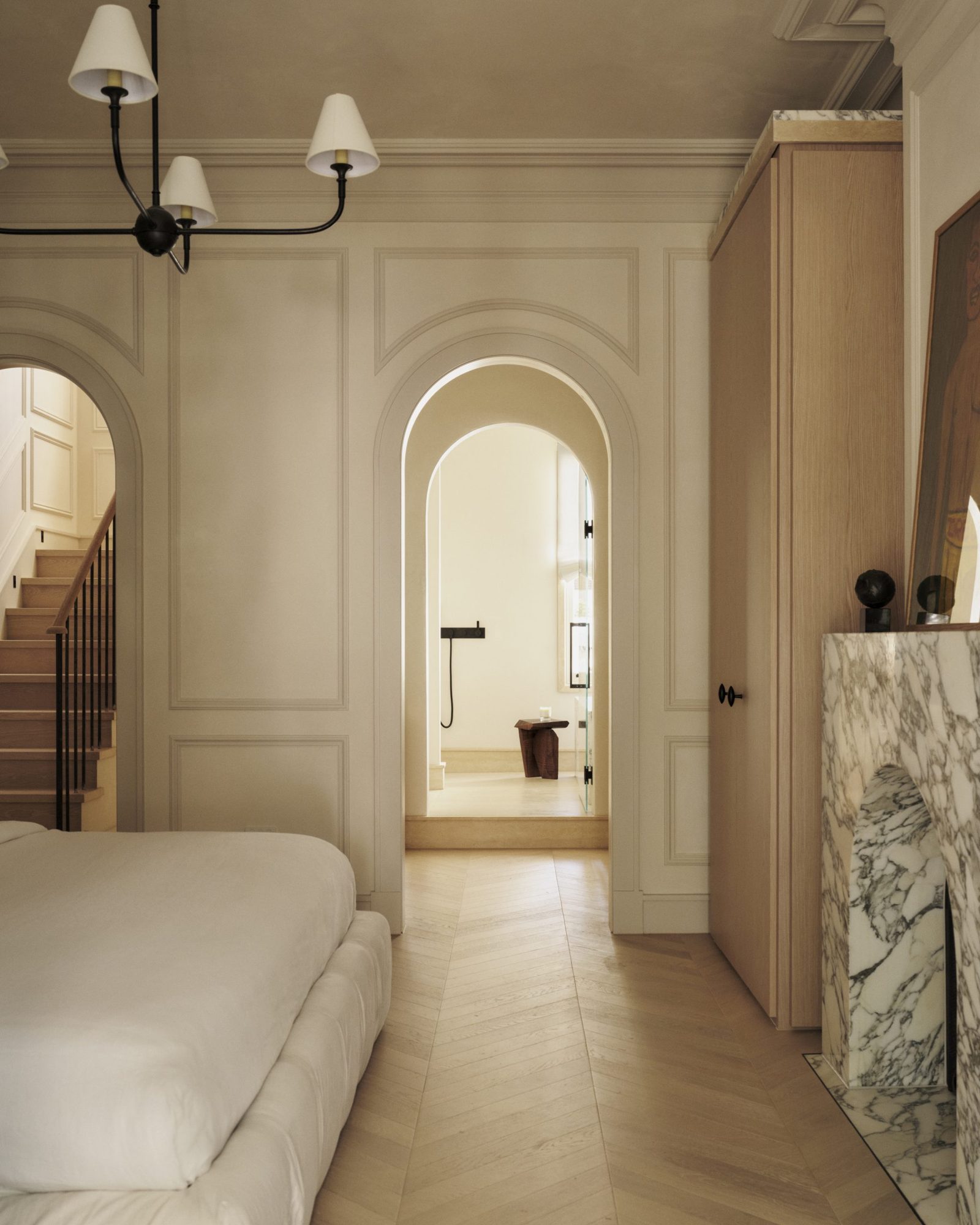 Detailed plasterwork and joinery at La Belle Epoque Residence
