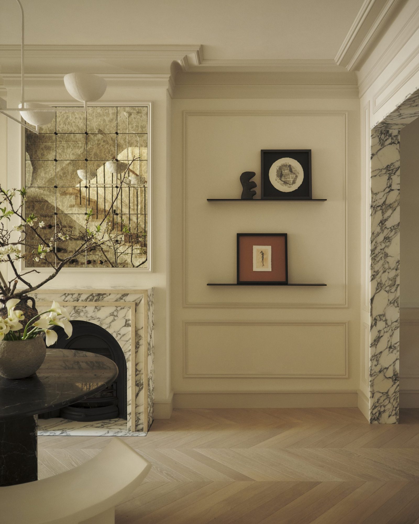 Stone and joinery detail at La Belle Epoque Residence